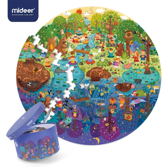 MiDeer Puzzle 150PCS Puzzles Toys Educational Toys Hand-painted Jigsaw Board Style Puzzles Box Set for Kids Gifts >3 Years Old