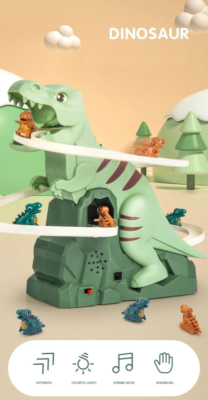 Musical toy "Dinosaur, climbing the hill" with dinosaurs