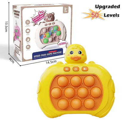 Upgraded Quick Push game console. Anti stress relief sensory toys for adults and kids