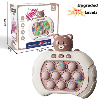 Upgraded Quick Push game console. Anti stress relief sensory toys for adults and kids