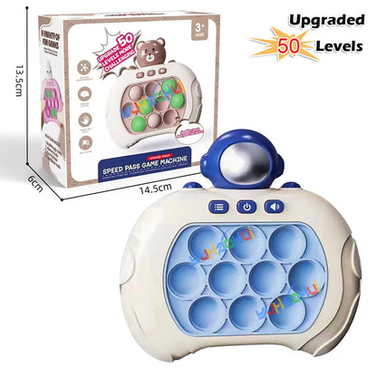 Upgraded Quick Push game console. Anti stress relief sensory toys for adults and kids