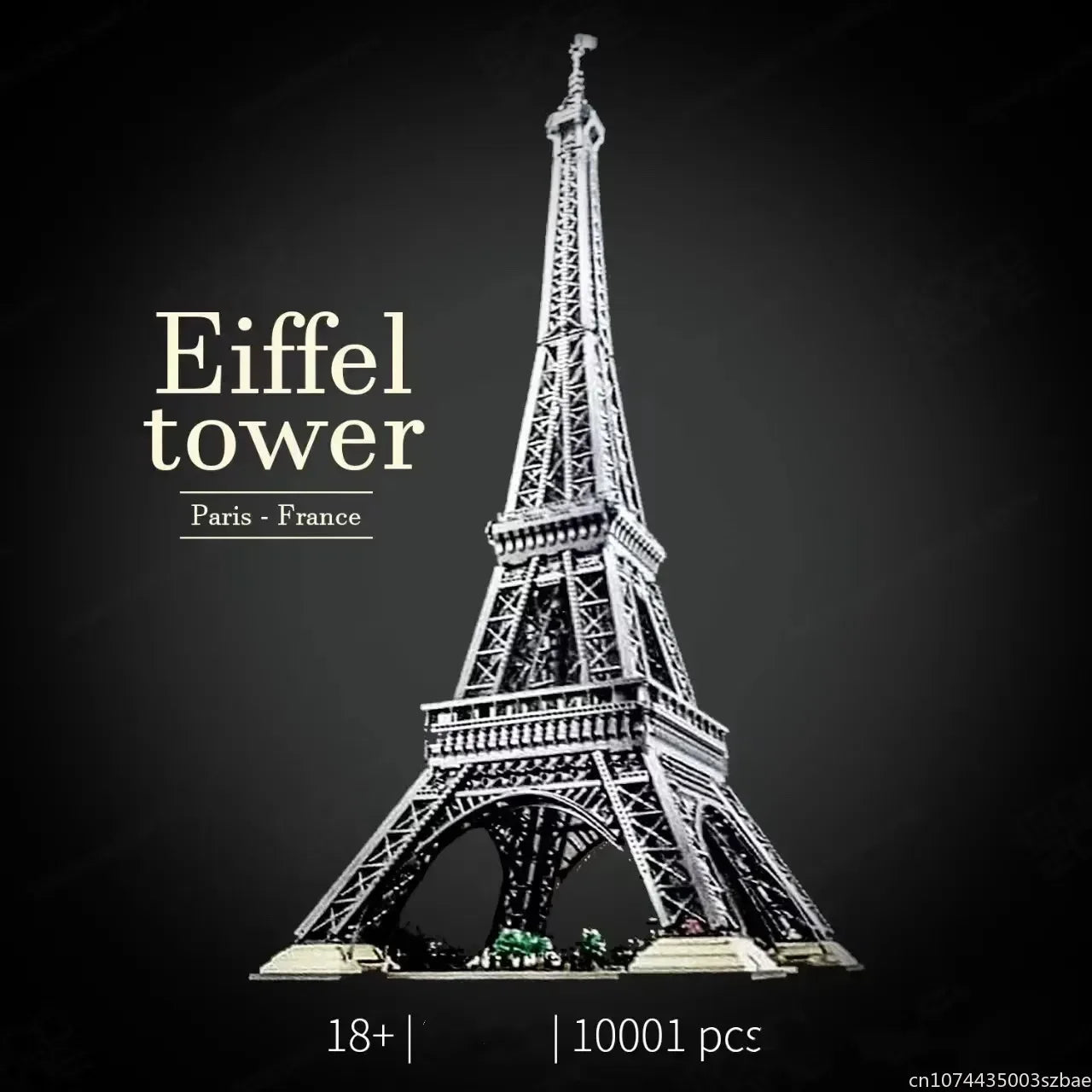 10001 Pieces Large Eiffel Tower Building Blocks