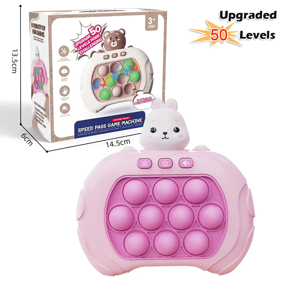 Upgraded Quick Push game console. Anti stress relief sensory toys for adults and kids