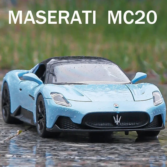 Maserati Mc20 Supercar Alloy Car.Model with Pull Back Sound for Kids.Toy Model.