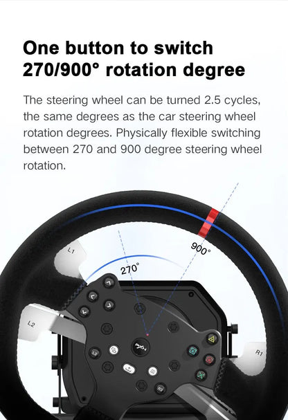 Pxn V10 Game Volante Steering Wheel Racing Simulator. 270/900 Rotation For PC Windows,Ps4,Xbox One,Xbox Series