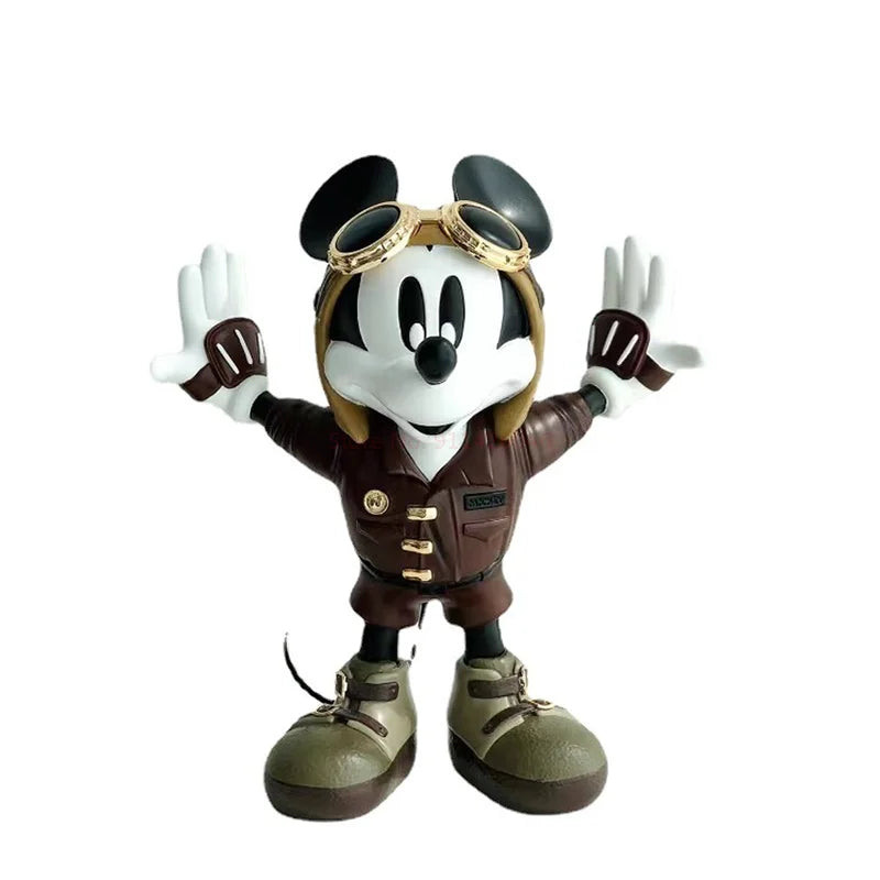 28Cm Disney Mickey Mouse Retro Pilot Action Figure