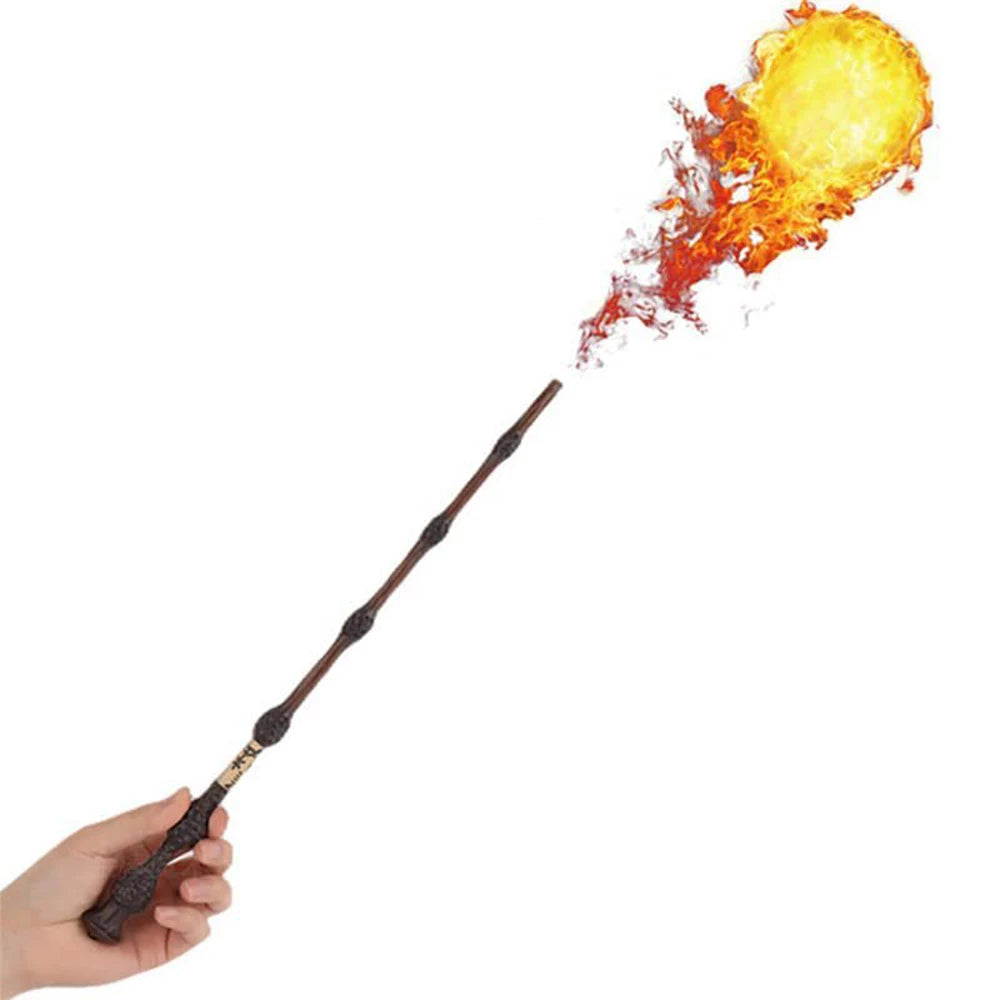 Magic wands based on the Harry Potter books and films that shoot fire