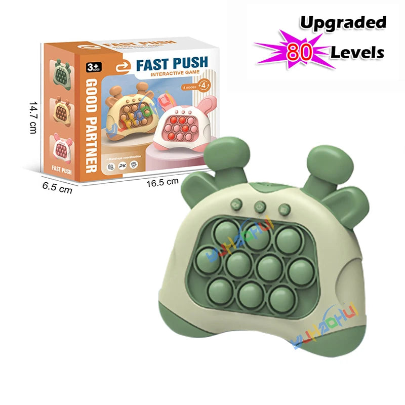 Upgraded Quick Push game console. Anti stress relief sensory toys for adults and kids