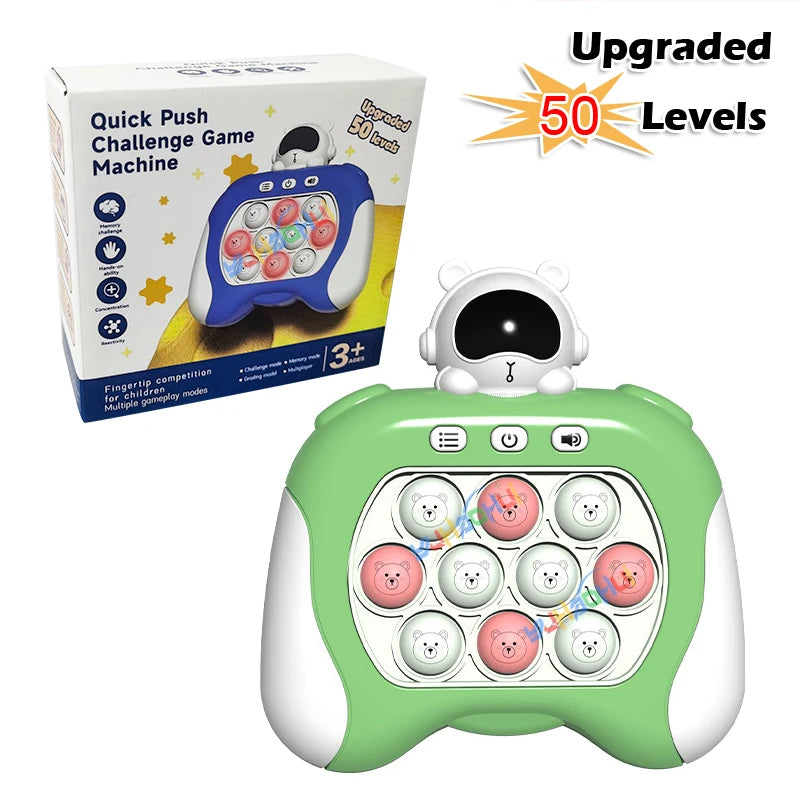 Upgraded Quick Push game console. Anti stress relief sensory toys for adults and kids