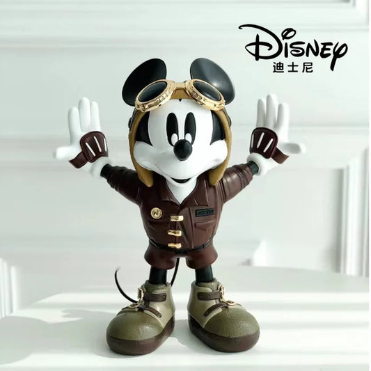 28Cm Disney Mickey Mouse Retro Pilot Action Figure