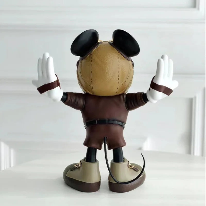 28Cm Disney Mickey Mouse Retro Pilot Action Figure